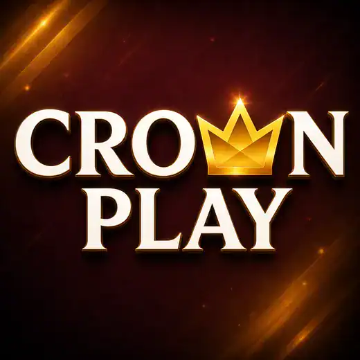 Crown Play casino logo with crown icon and gold ac.  CrownPlay Casino Online